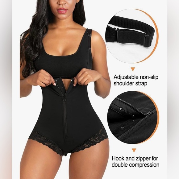 SHAPERX Shapewear Postpartum Tummy Control Body Shaper Butt Lifter Bodysuit 3X - Picture 3 of 7